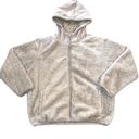 Zyia Active Womens Sherpa Jacket Fleece Athletic Full Zip Gray Hooded Medium Photo 0