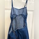 SheIn  medium wash blue denim bell bottom overalls Sz 2XL Photo 3