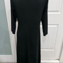 Eileen Fisher  Tencel stretch jersey bateau neck dark green midi dress size XS Photo 6