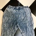 Love Tree Acid Wash Capri Drawstring Waist Joggers Baggy Stretchy Lightweight M Photo 2