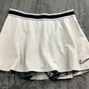 Nike  Womens Skirt Size L White Built In Shorts Athletic Logo Tenniscore Sporty Photo 0