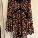 Nasty Gal  US 8 Floral Flowy Sleeves Mini Dress Photo 0