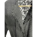 039 NWT Stella + Ginger Lace Boucle Wrap Jacket Black Size Small Photo 3