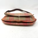 American Eagle  Pink And Tan Plaid Shoulder Bag Wool Mini Flap Photo 5