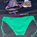 Colorful green cute 2 piece Bikini Size M Photo 1