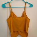 ZARA Twist Front Tank Top In Yellow/Orange Photo 1