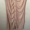 Vintage 90s Y2K grunge pink metallic button down collared dress M Size M Photo 3