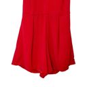 ASTR  the Label High Neck Halter Neck Red Romper Backless Womens Size Small Photo 3