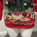 Ugly Christmas Sweater Vintage 90’s Tiara Petites  with jingle bells size M Photo 4