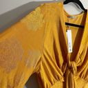 ZARA yellow KNOTTED JACQUARD BODYSUIT  Size Small  5039/062 Photo 7