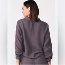 Revolve MONROW Gray Relaxed Gauze Twist Front Top Long Sleeve Button Front XS New Photo 2