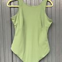 Pinsy Scoop Tank Hourglass Shapewear Thong Bodysuit in Cactus, Large, NWOT Green Photo 1