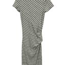 James Perse  Striped Tucked Maxi Dress - Gray/White - 1 (Small) Photo 8