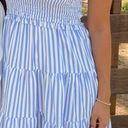 Blue & White Striped Dress Photo 0