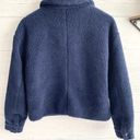 Jason Maxwell  Navy Sherpa Bomber Jacket Photo 2