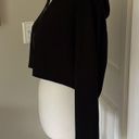 Forever 21 Used / Worn Black  Cropped Long Sleeve Hooded Zip Up Top Photo 5