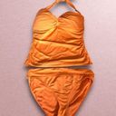 Tommy Bahama  2PC Tankini Set M Creamsicle Swim Halter Style Full Cover Bottom Photo 10