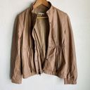 Vince Leather Utility Jacket Tan Sz Small Photo 1