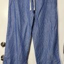 Ralph Lauren Lauren  Black Label Wide Leg Striped Pants Size 14 NWT Linen Blend Photo 4