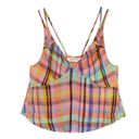 We The Free NWT  Plaid Cotton Crop Top in Size M OB1495147 Photo 1