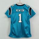 Nike Carolina Panthers Cam Newton  Womens Blue NFL On Field Football Jersey Photo 1