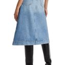 DL1961 Alma Slit Hem Midi A-Line Skirt, Blue Denim Size 27 New w/Tag Retail $229 Photo 2