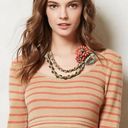 Anthropologie Y2K  Knitted & Knotted Medium Elodie Wool Sweater Dress Tan Orange Photo 3