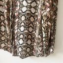 Velvet Heart  XL Womens Black Snakeskin Print Button Down Shirt Long Sleeve Photo 2