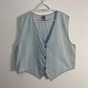 Vintage Kevin G Sportswear Denim Light Wash Western Vest 100% Cotton One Size XL Photo 15