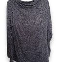 Skinny Girl  Womens Top Size 2X Gray Black Leopard Print Boatneck Side Ruched NEW Photo 2