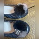 Staccato  PomPom flats in silver size 5 Photo 3