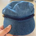 Pacific&Co The Hatter . Chambray Captain Old Money Minimalist Nautical Boating Cap Photo 1