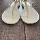 Tory Burch  | Mini Miller Jelly Sandal Ivory Cream/Pastel Yellow with Gold Emblem Photo 3