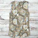 Krass&co Telluride Clothing . Womens Linen Paisley Tank Top Beige Blue Size Small Photo 7