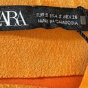 ZARA Skirt Womens Size Small Y2K Faux suede mini Mustard New Photo 5