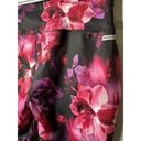 Danskin  Now Fitted Pink/Red Floral Print Capri's Size Small Photo 3