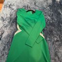 Trixxi Green Long sleeve Cutout Dress Photo 5