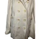 Juicy Couture Wool Blend Double Breasted Pea
Coat Jacket in Cream Size Large Photo 8