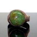 Natural Emerald crystal ring size 8.5 Photo 0