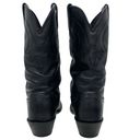 Durango  Womens Black Leather Cowboy Boots Western Cowgirl Silver Tips Photo 7