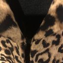 Black Rainn  Animal Print Blazer Brown/Black Medium Photo 3