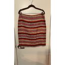 Talbots  Multicolor Stripe Linen Pencil Skirt Size 6 Photo 1