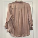 Calvin Klein  shimmer button shirt 2 pocket roll tab sleeves Large NWT Photo 1