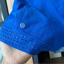 Lululemon Stride To Tide Shorts Harbor Blue swimsuit cobalt low rise pockets Photo 5