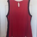 Torrid  Red Lace Peplum Top Photo 3