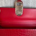 Christian Louboutin  Calfskin Alligator Embossed Elisa Baguette in Red Photo 8