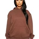 Naked Wardrobe Chocolate Hoodie Sweatshirt with Kangaroo Pocket Photo 0