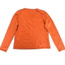 Talbots  Petites Womens Large Orange Cashmere V-Neck Long Sleeve Pullover Sweater Photo 4