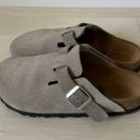 Birkenstock Boston Suede Embossed Clogs Photo 1