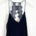 Cami NYC  The SoHo Velvet Lace Cut Out Back Mini Dress L Blue Photo 3